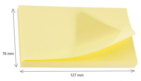 Bloczek samoprzylepny POST-IT_ Super Sticky (655-12SSCY-EU), 127x76mm, 1x90 kart., żółty