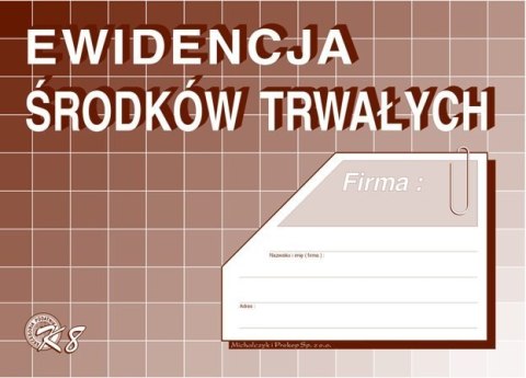 K-08 Ewidencja środków trwałych A5 MICHALCZYK&PROKOP