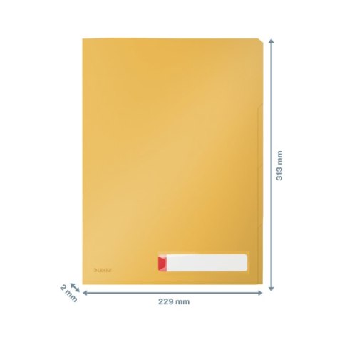 Folder A4 z 3 przegródkami Leitz Cosy, żółta 47160019