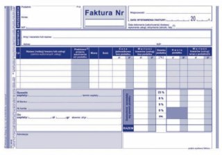 100-3E Faktura VAT A5 wielokopia MICHALCZYK i PROKOP