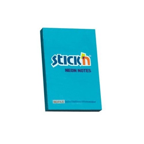 Bloczek STICKN 76x51mm niebieski neon 100k 21207 STICKN