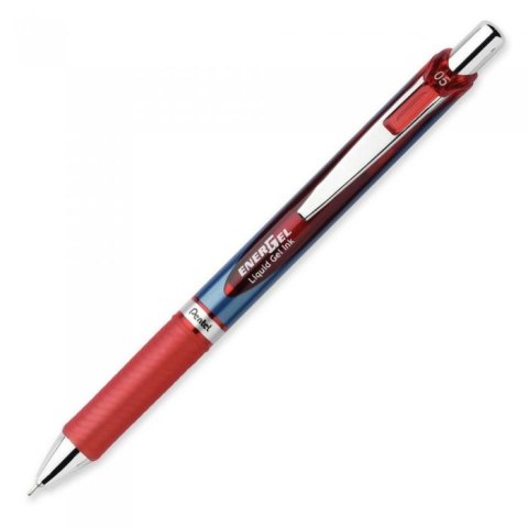 Cienkopis kulkowy 0,5mm czerwony BLN75-B PENTEL