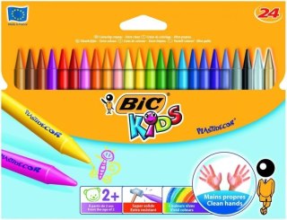 Kredki świecowe BIC Kids Plastidecor 24kol., 8297721